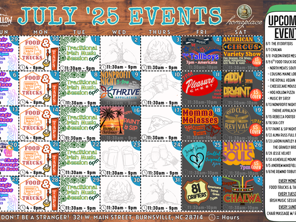 July events calendar
